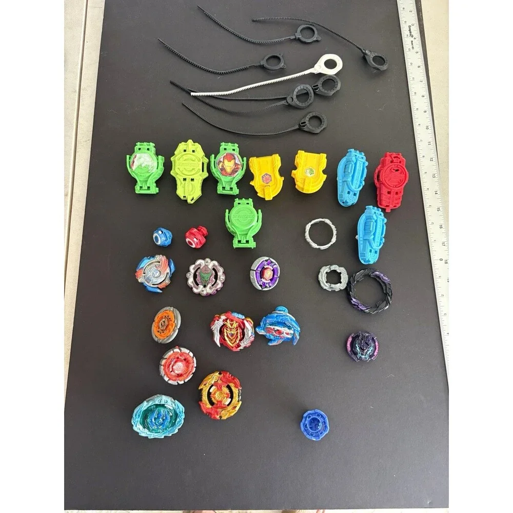 Beyblade Lot Assorted Tops Launchers Ripcords Parts Accessories Mixed Collection